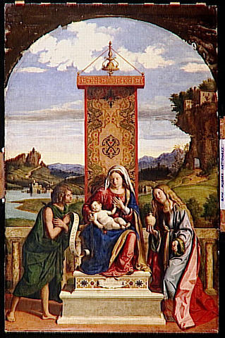 LA VIERGE ET L'ENFANT ENTRE SAINT JEAN-BAPTISTE ET SAINTE MARIE-MADELEINE_0