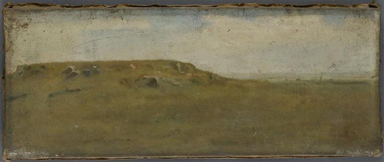 Paysage de la campagne romaine, Jean-Jacques Henner, 1859 entre,1860 et