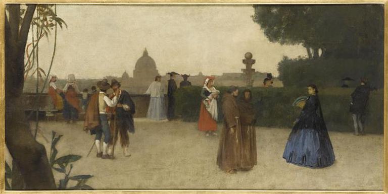Rome, terrasse de la Villa Médicis ; Vue du Pincio (ancien titre)_0