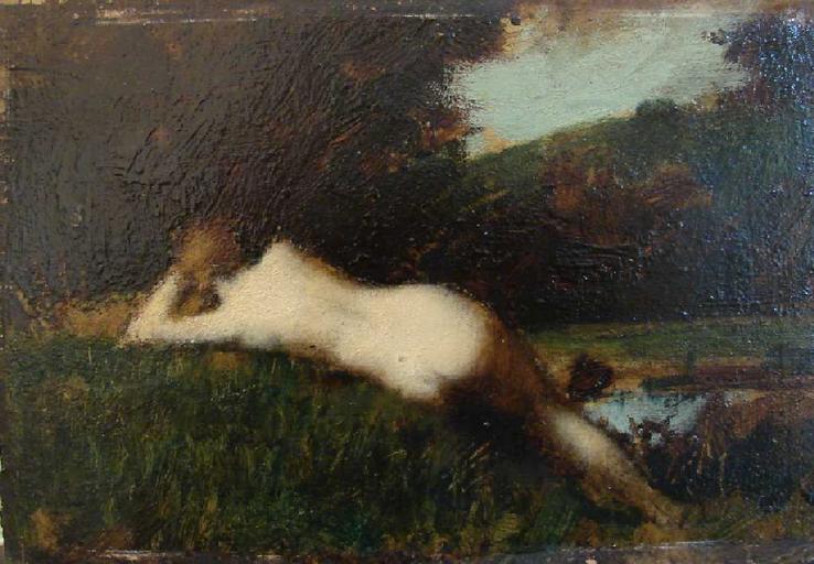 Figure couchée (recto) ; Rêverie (verso)_0