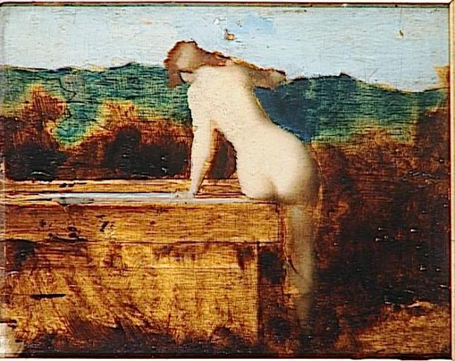 La Fontaine (recto) ; Madeleine pleurant (verso)_0