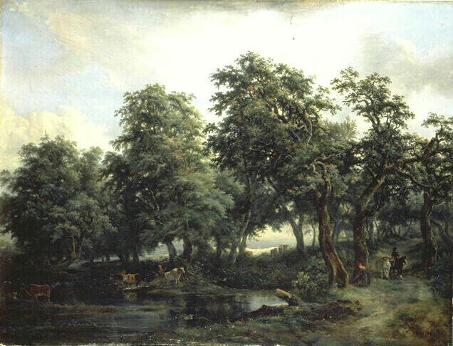 Paysage, André Jolivard, 19e siècle