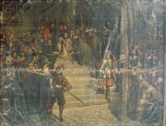 LE SUPPLICE D'URBAIN GRANDIER ; AMENDE HONORABLE D'URBAIN GRANDIER, CURE DE SAINT-PIERRE DU MARCHE DE LOUDUN, LE 18 AOUT 1634 (AUTRE TITRE)_0