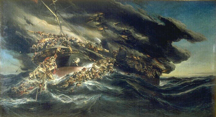 L'incendie du steamer Austria_0