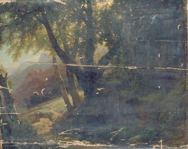 PAYSAGE D'AUVERGNE, Lapito, Louis Auguste, 1869