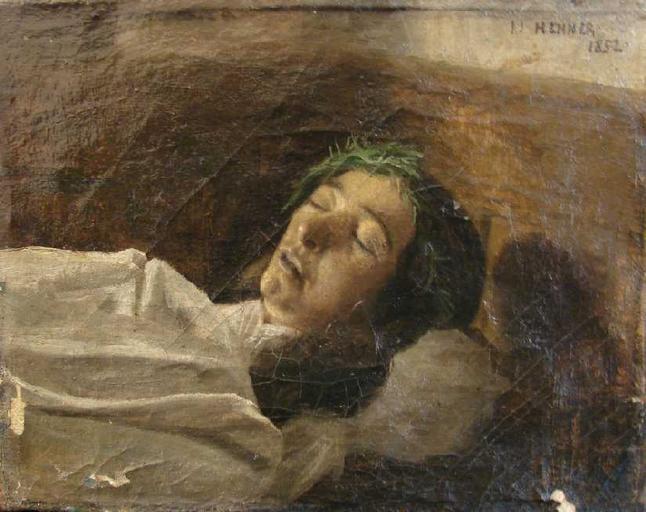 Madeleine Henner sur son lit de mort_0