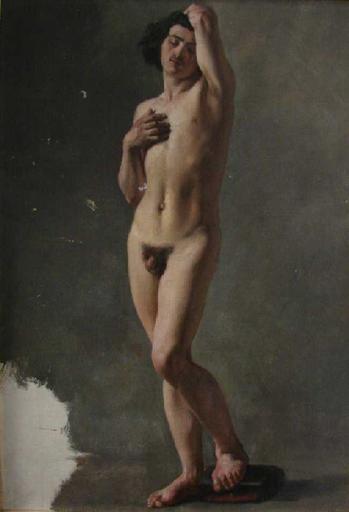 Académie d'homme, Jean-Jacques Henner, 1850 vers