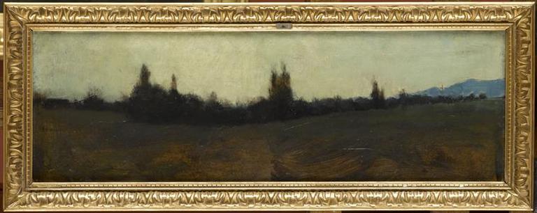 Vue de Bernwiller dans les arbres, Jean-Jacques Henner, 2e moitié 19e siècle