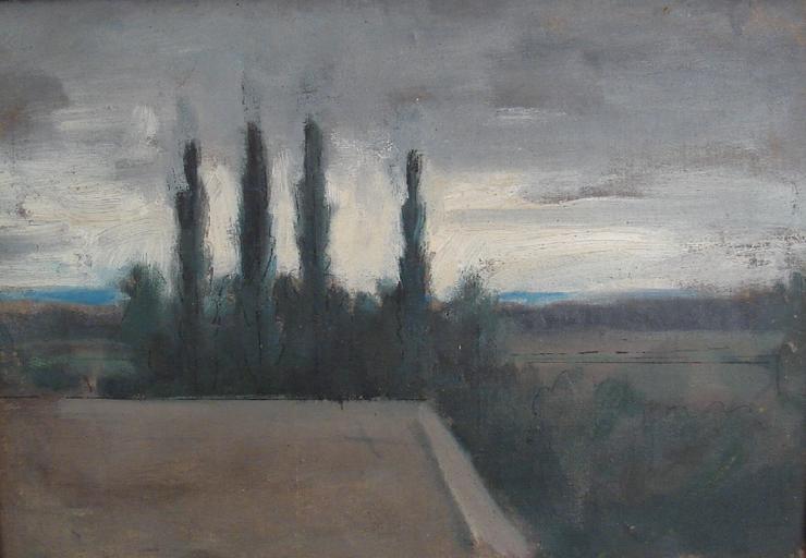Vue de la ferme, Jean-Jacques Henner, 2e moitié 19e siècle