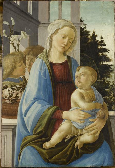 LA VIERGE ET L'ENFANT AVEC DEUX ANGES ; DITE LA VIERGE A LA GRENADE_0