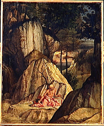 SAINT JEROME MEDITANT DANS LE DESERT_0