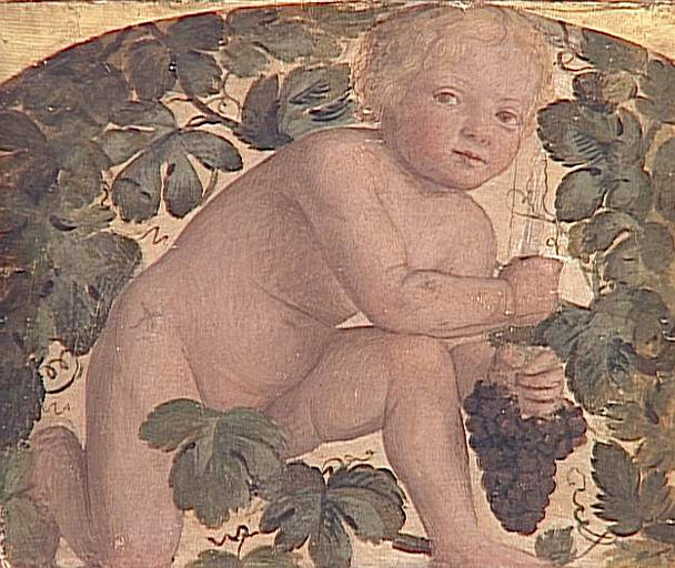 ENFANT A GENOUX SOUS UNE TREILLE_0