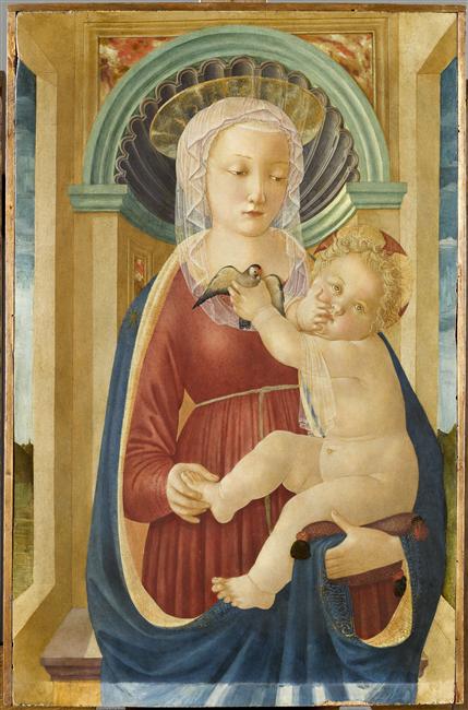 LA VIERGE ET L'ENFANT AU CHARDONNERET_0