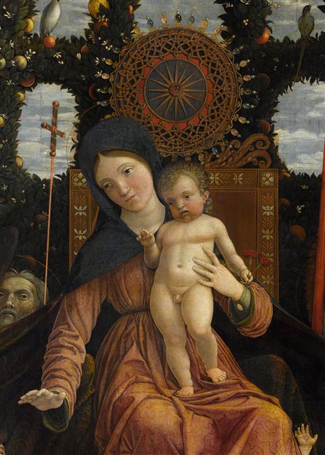 LA VIERGE ET L'ENFANT ENTOURES DE SIX SAINTS ET ADORES PAR GIAN-FRANCESCO II GONZAGA ; DITE LA VIERGE DE LA VICTOIRE_3