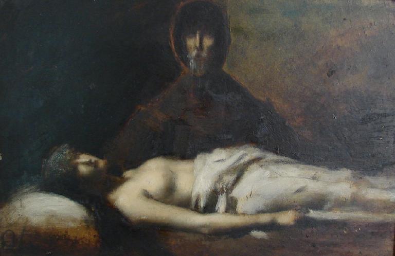 Atala (recto) ; Études pour la tête et le buste d'Atala, autoportrait (verso)_0