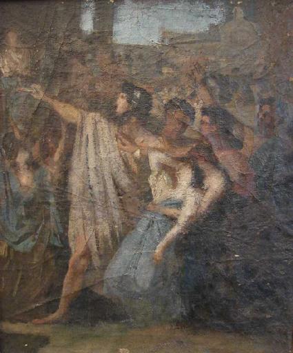 Horace tuant sa sour Camille ; Femme évanouie dans les bras d'un guerrier (ancien titre)_0