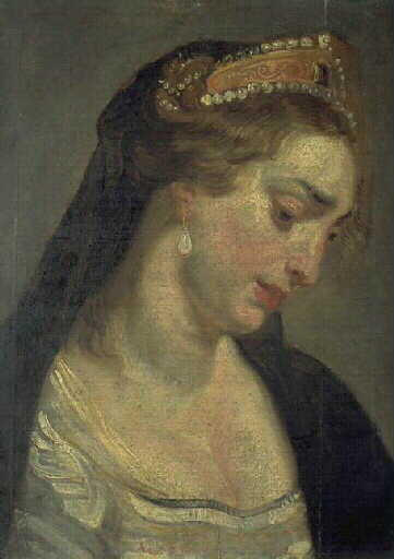 Tête de femme couronnée d'un diadème : la Reine Tomyris_0