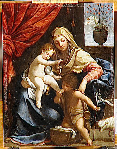 LA VIERGE, L'ENFANT JESUS ET SAINT JEAN-BAPTISTE_0