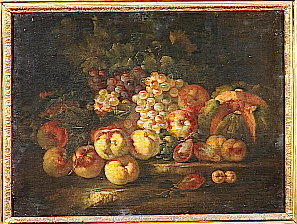 NATURE MORTE AUX RAISINS ET AUX POMMES_0