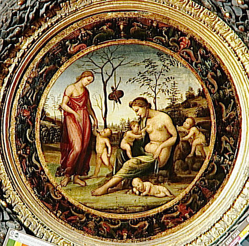 VENUS TERRESTRE AVEC EROS ET VENUS CELESTE AVEC ANTEROS ET DEUX AUTRES CUPIDONS ; DIT JADIS ALLEGORIE DE L'AMOUR_0