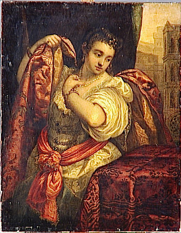 PORTRAIT DE FEMME AU COLLIER DE PERLES_0