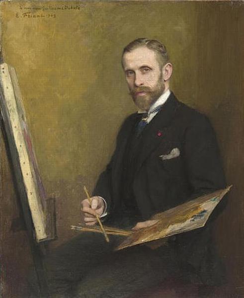 GUILLAUME DUBUFE (1835-1909) A SON CHEVALET_0