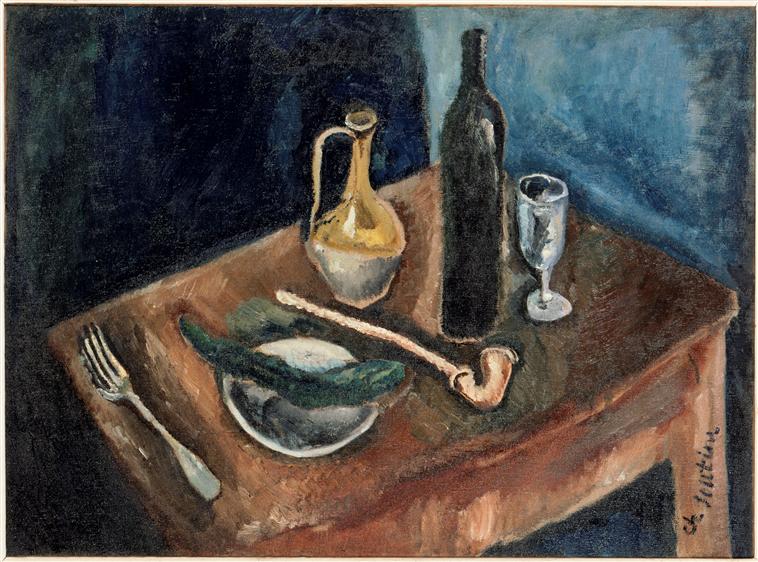 NATURE MORTE A LA PIPE, Chaïm Soutine, 1916 vers
