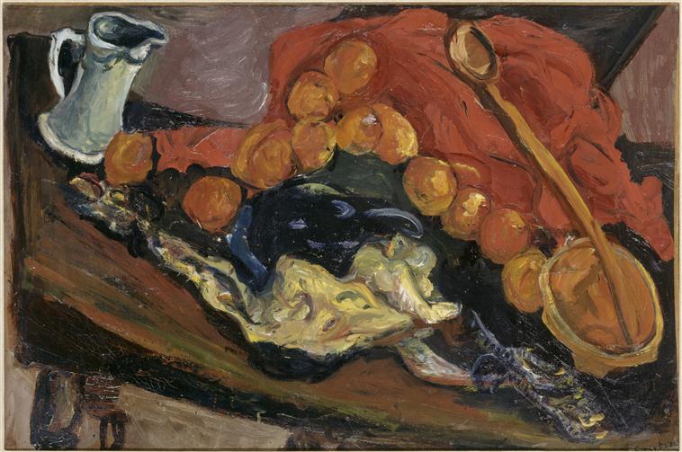 NATURE MORTE A LA DINDE ; DIT AUSSI NATURE MORTE AUX TOMATES_0
