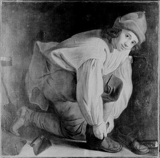 JEUNE SAVOYARD ATTACHANT SA CHAUSSURE, Johan Michael Baader, 1781