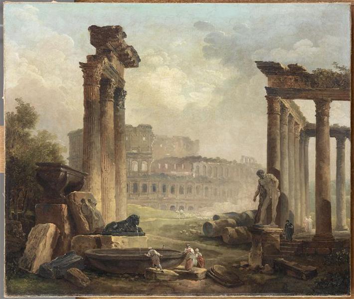 RUINES ROMAINES AVEC LE COLISEE_0