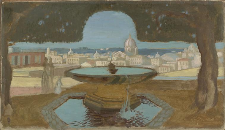 La vasque de la villa Médicis, Maurice Denis, 1907 vers