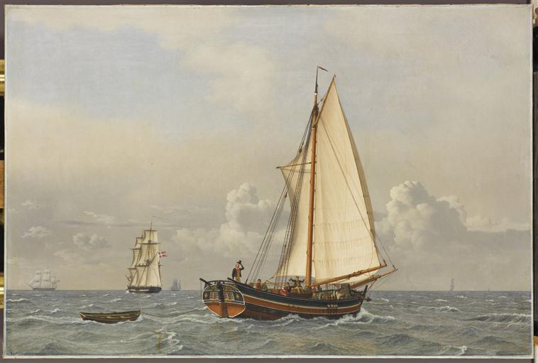 Un sloop danois allant vent arrière_0