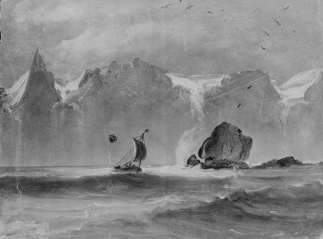 UN BATEAU OTRING SOUS LA MONTAGNE LES SEPT SOEURS_0