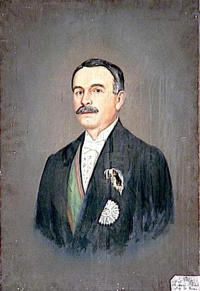 PORTRAIT D'AUGUSTE HENRI PONSOT (NE EN 1877), DIRECTEUR GENERAL DE L'INTERIEUR EN TUNISIE SOUS LE REGNE DE MUHAMMAD EL HABIB BEY_0