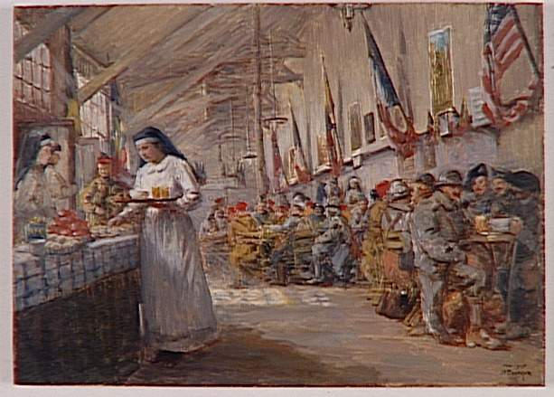 Madame Bouchor au foyer du soldats de la gare de l'Est, Mai 1917_0