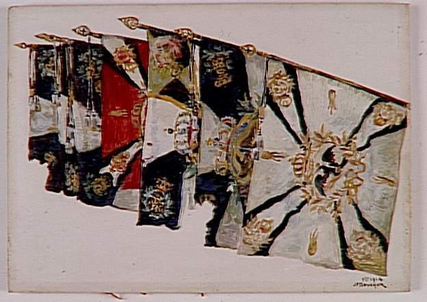Sept drapeaux pris à l'ennemi. Paris, Invalides, novembre 1914_0