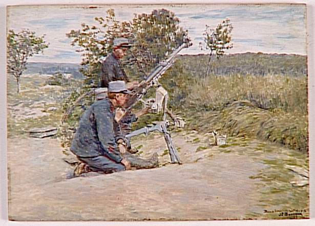 Mitrailleuse contre aviation au bois de Chalade, 31 mai 1915_0