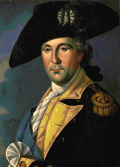 PORTRAIT DE GEORGE WASHINGTON EN COSTUME DE GENERAL AMERICAIN_0