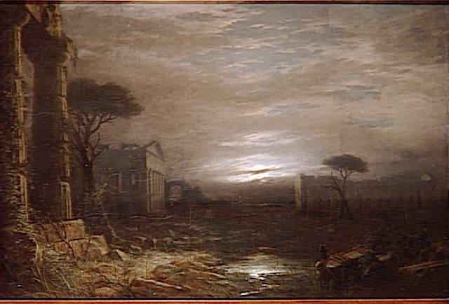 Paysage au clair de lune_0