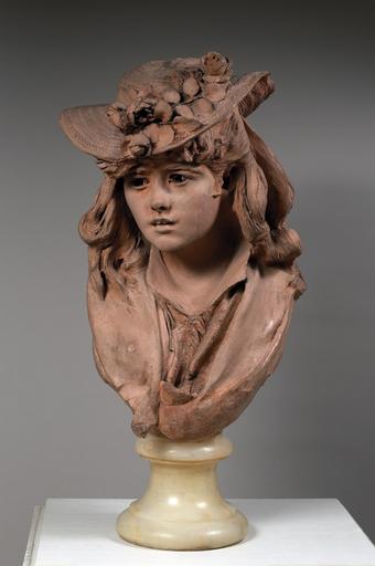 JEUNE FEMME AU CHAPEAU FLEURI ; AUSSI CONNU SOUS LE TITRE : JEUNE FILLE AU CHAPEAU FLEURI_0