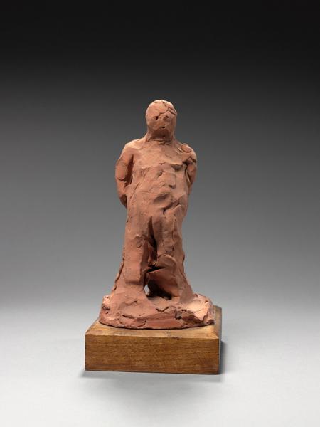 BALZAC, ESQUISSE DU PERSONNAGE EN PIED, VENTRE EN AVANT, VETU_0