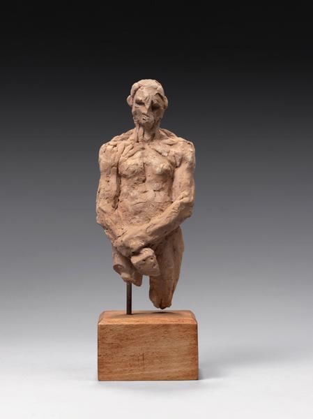 BALZAC, ESQUISSE DU NU B, COUPE AUX GENOUX, MAINS JOINTES SUR LE BAS VENTRE_0