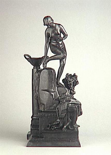 BAIGNEUSE SUR UN ROCHER_0