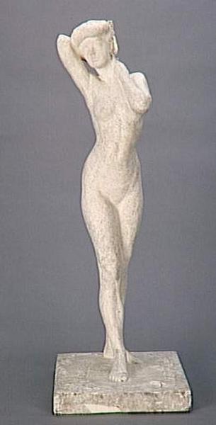 FEMME NUE DEBOUT LE BRAS DROIT DERRIERE LA TETE_0