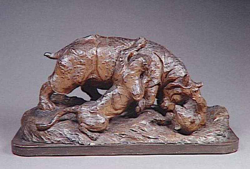 RHINOCEROS ATTAQUE PAR DES TIGRES_0