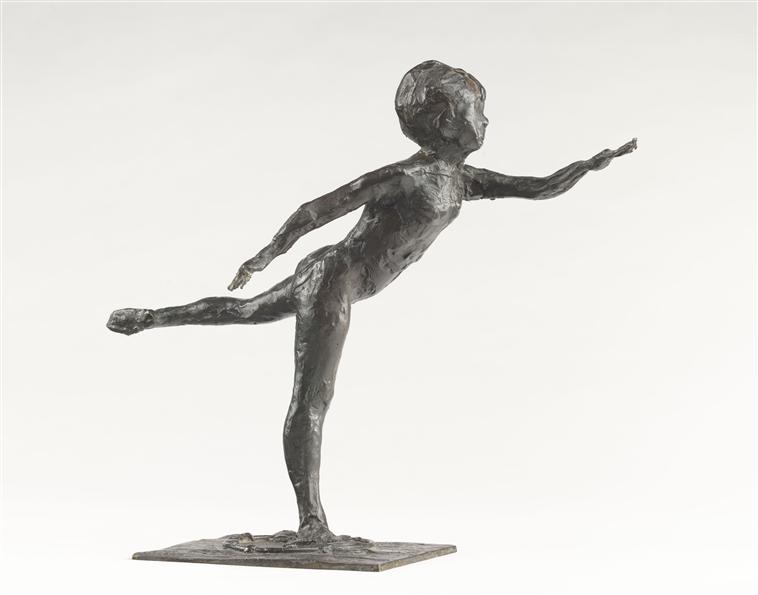 DANSEUSE, ARABESQUE OUVERTE SUR LA JAMBE DROITE, BRAS GAUCHE EN AVANT, PREMIERE ETUDE_0