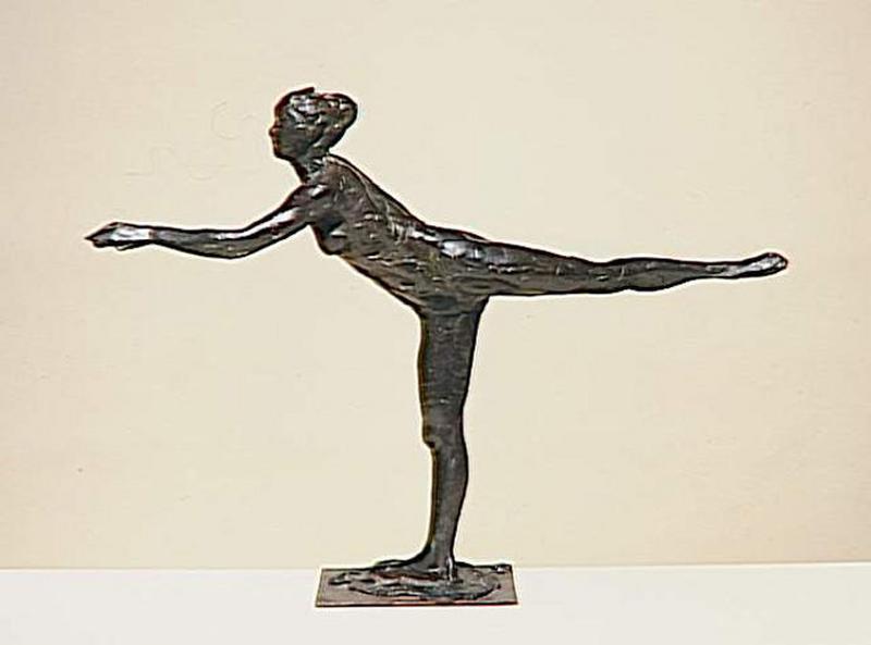 DANSEUSE ARABESQUE OUVERTE SUR LA JAMBE DROITE, BRAS GAUCHE EN AVANT, DEUXIEME ETUDE_0