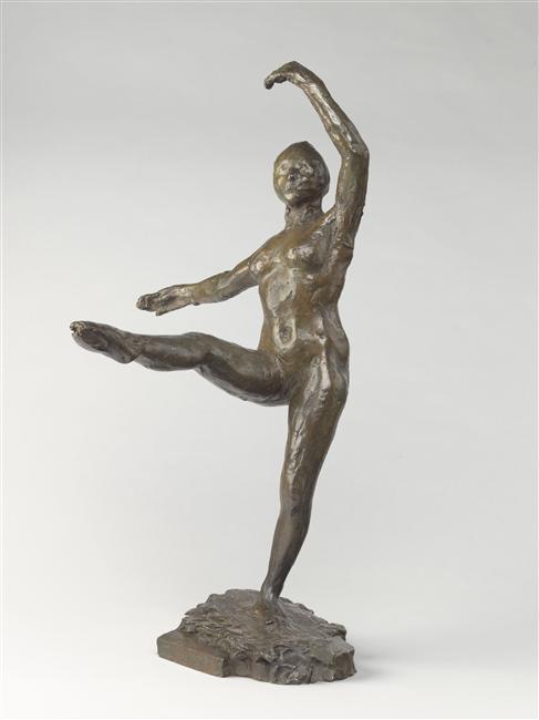 DANSEUSE, POSITION DE QUATRIEME DEVANT SUR LA JAMBE GAUCHE, DEUXIEME ETUDE_1