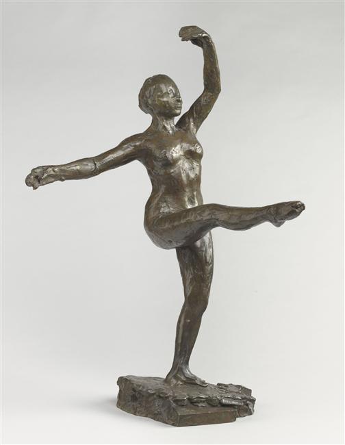 DANSEUSE, POSITION DE QUATRIEME DEVANT SUR LA JAMBE GAUCHE, DEUXIEME ETUDE_0