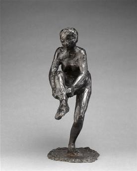 DANSEUSE METTANT SON BAS, TROISIEME ETUDE_1